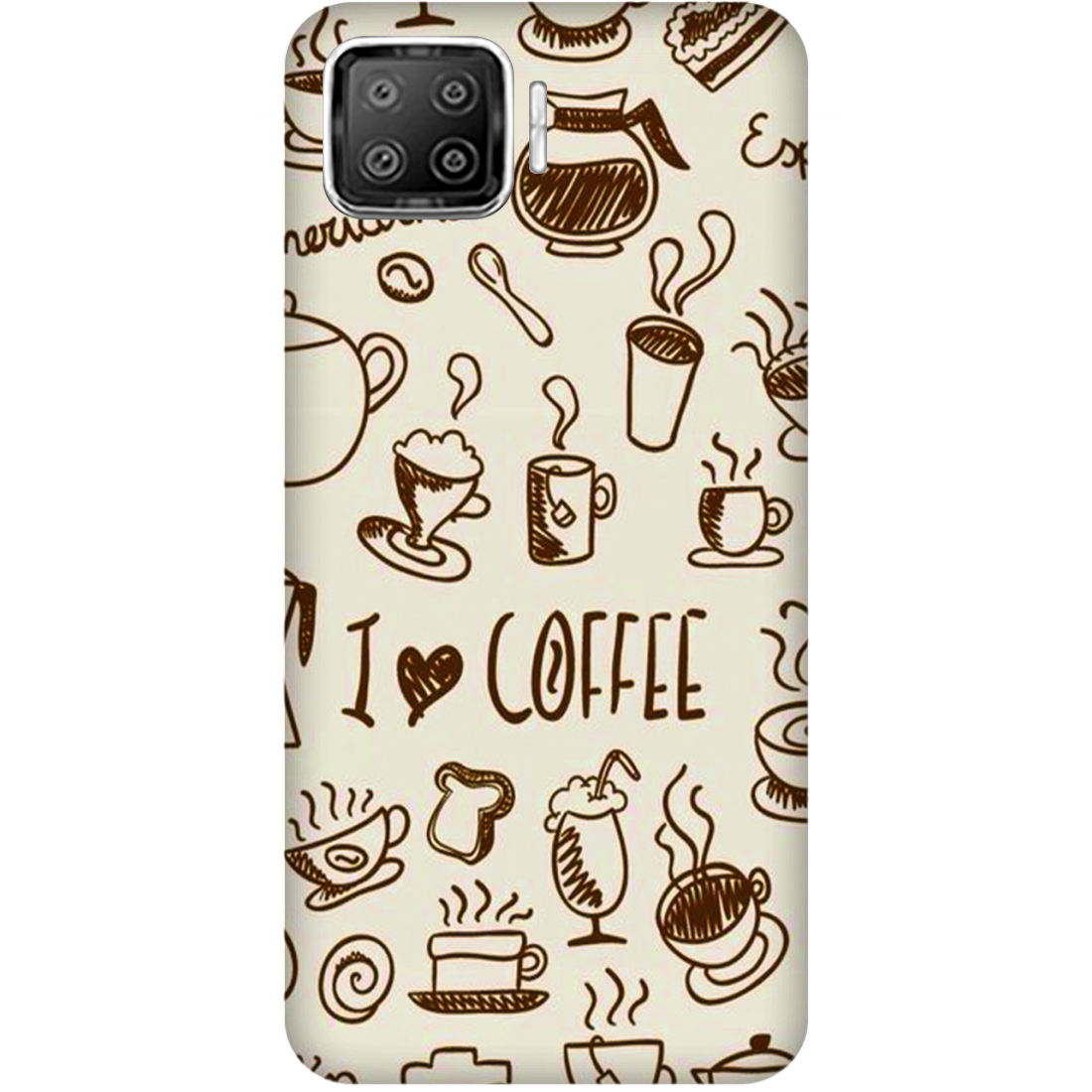 Coffee Doodle Art Case Oppo A73