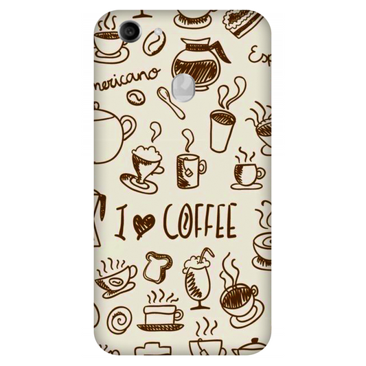 Coffee Doodle Art Case Oppo A75 4G