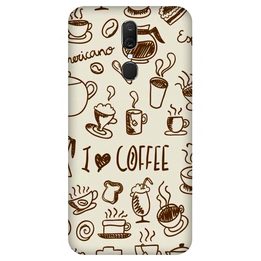 Coffee Doodle Art Case Oppo A9