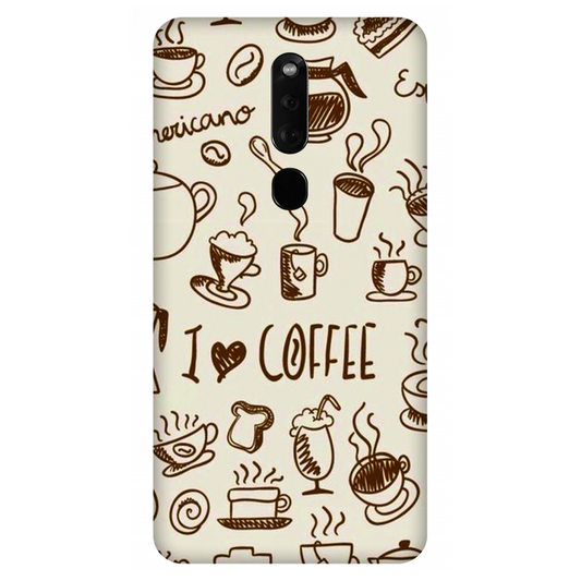 Coffee Doodle Art Case Oppo F11 Pro