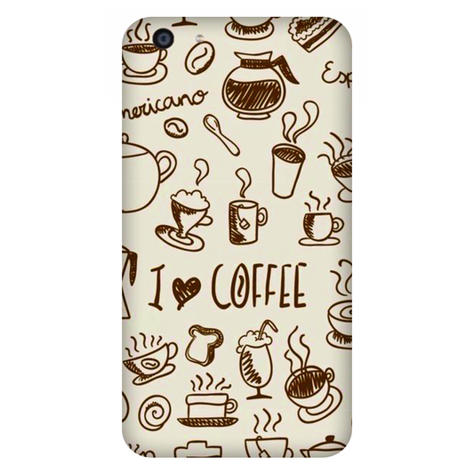 Coffee Doodle Art Case Oppo F3