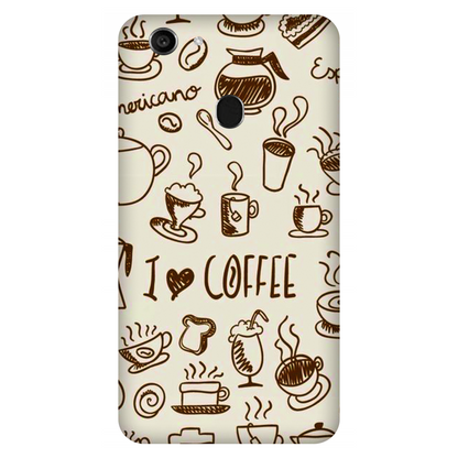 Coffee Doodle Art Case Oppo F5