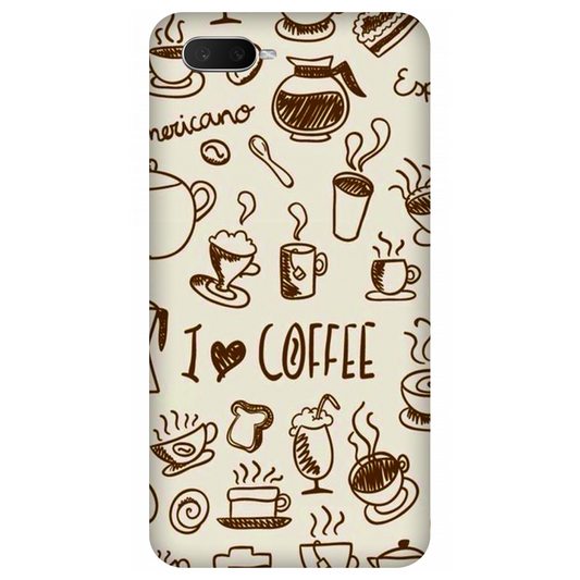 Coffee Doodle Art Case Oppo K1