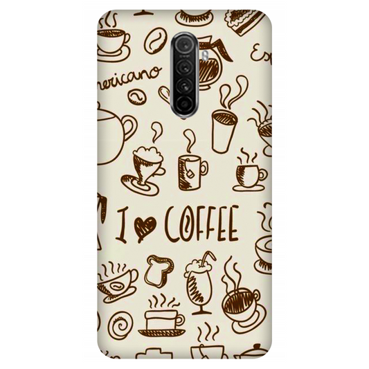 Coffee Doodle Art Case Oppo Reno Ace