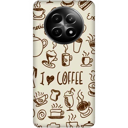 Coffee Doodle Art Case Realme 12 5G