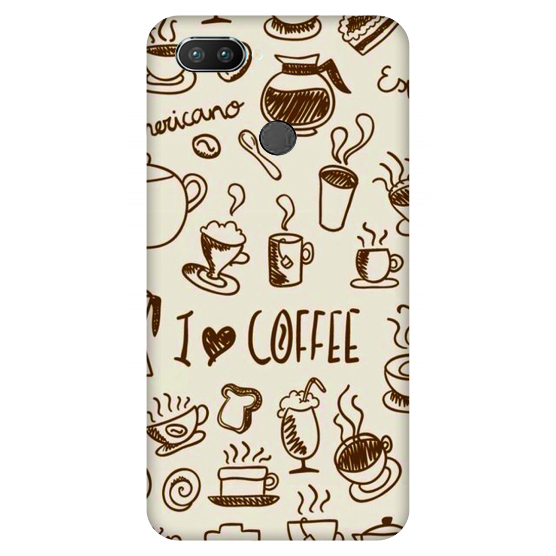 Coffee Doodle Art Case Realme 2 Pro