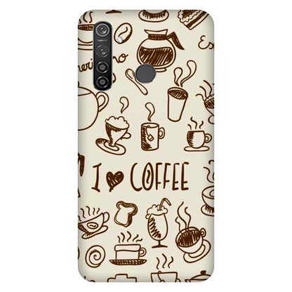 Coffee Doodle Art Case Realme 5 Pro