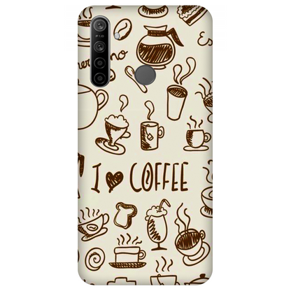 Coffee Doodle Art Case Realme 5i (2020)