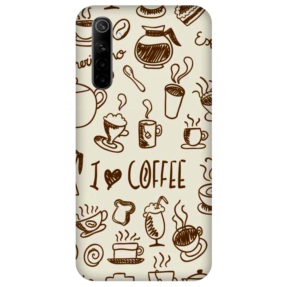 Coffee Doodle Art Case Realme 6 (2020)