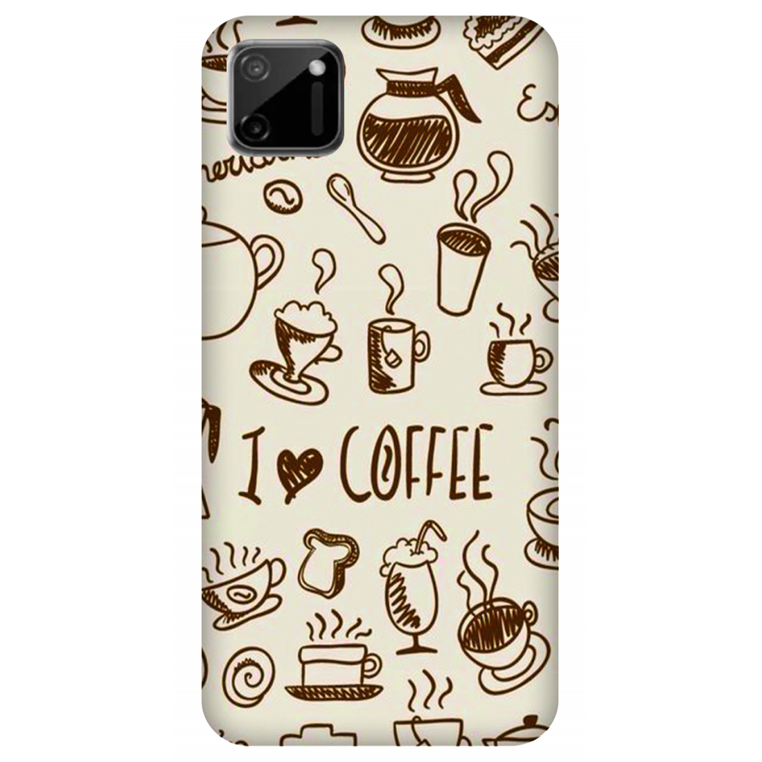 Coffee Doodle Art Case Realme C11 (2020)