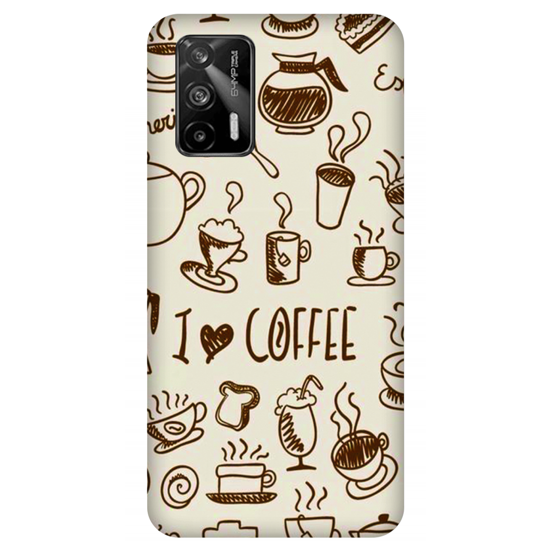 Coffee Doodle Art Case Realme GT 5G