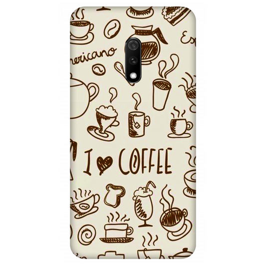 Coffee Doodle Art Case Realme X