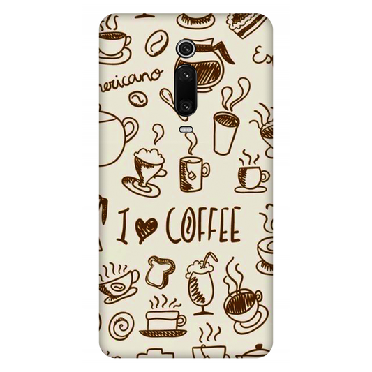 Coffee Doodle Art Case Redmi K20