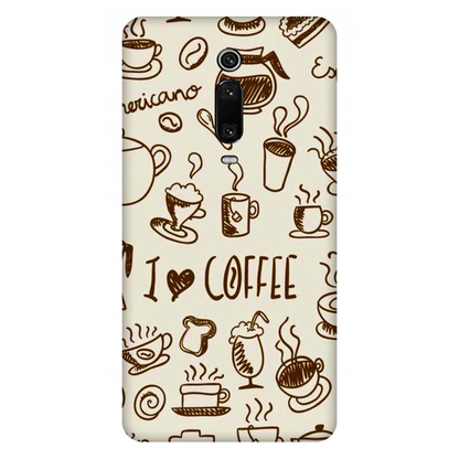 Coffee Doodle Art Case Redmi K20 Pro