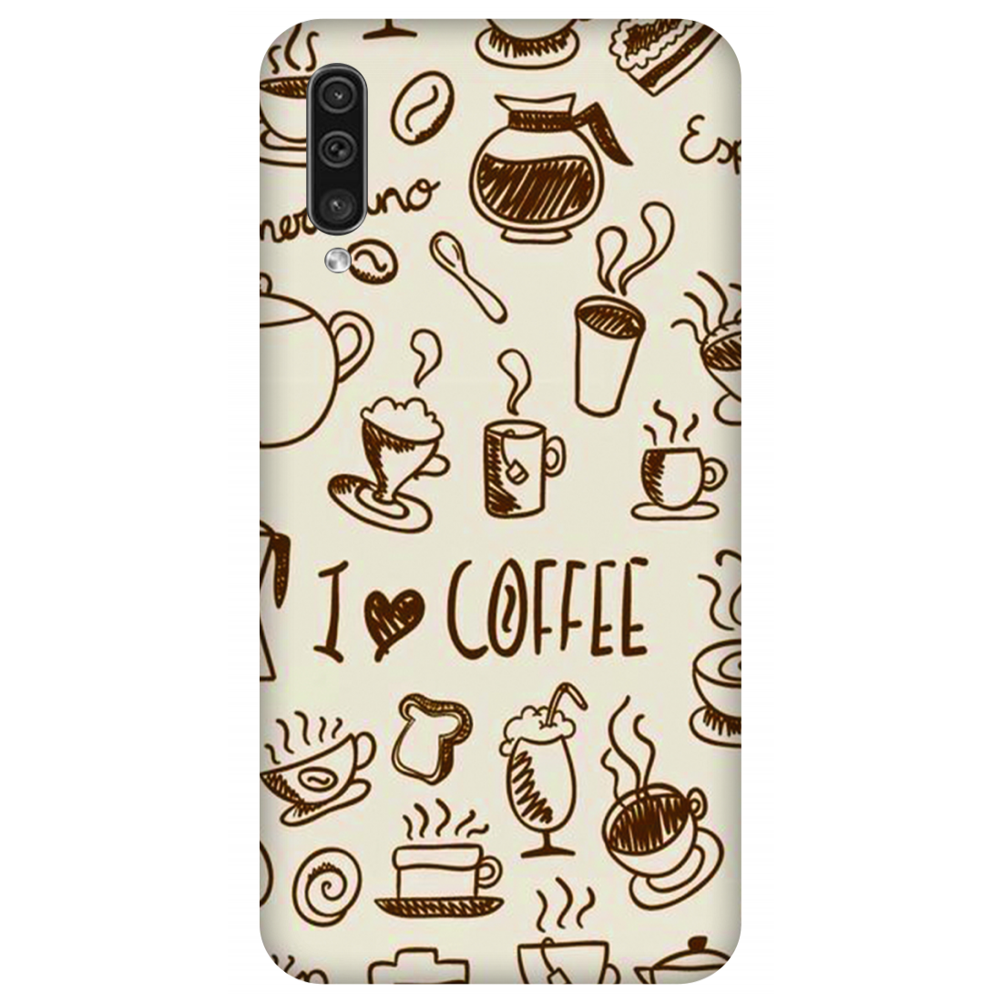 Coffee Doodle Art Case Samsung Galaxy A50