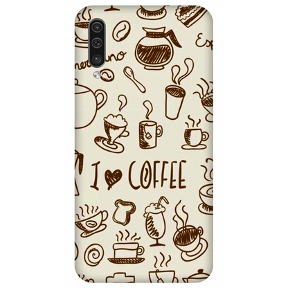 Coffee Doodle Art Case Samsung Galaxy A50