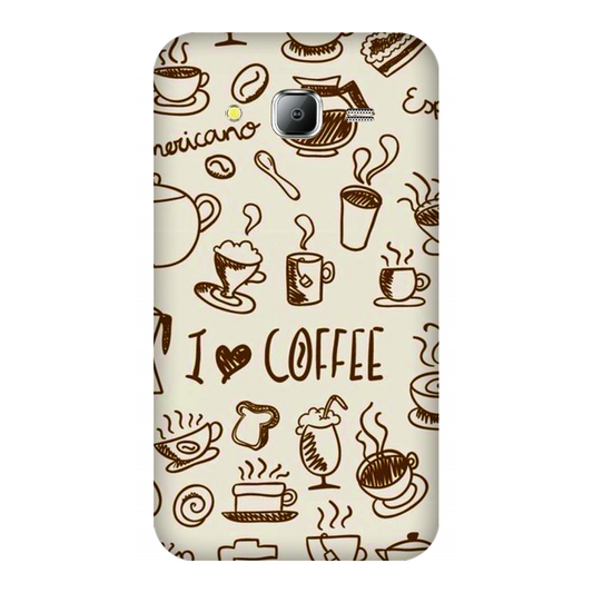 Coffee Doodle Art Case Samsung Galaxy J7(2015)