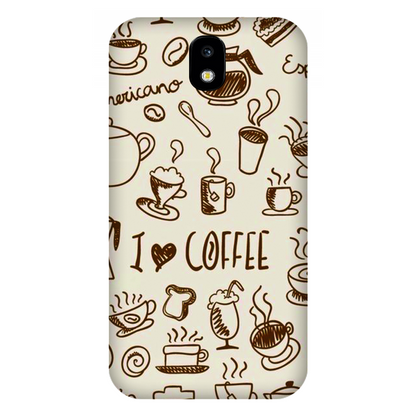 Coffee Doodle Art Case Samsung Galaxy J7 Pro