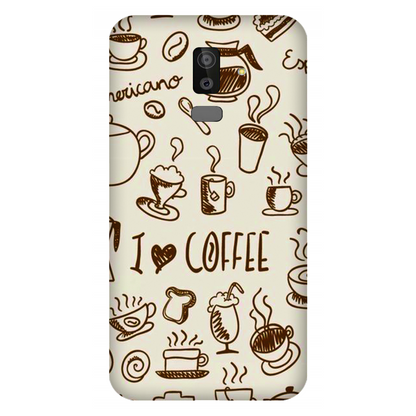 Coffee Doodle Art Case Samsung Galaxy J8