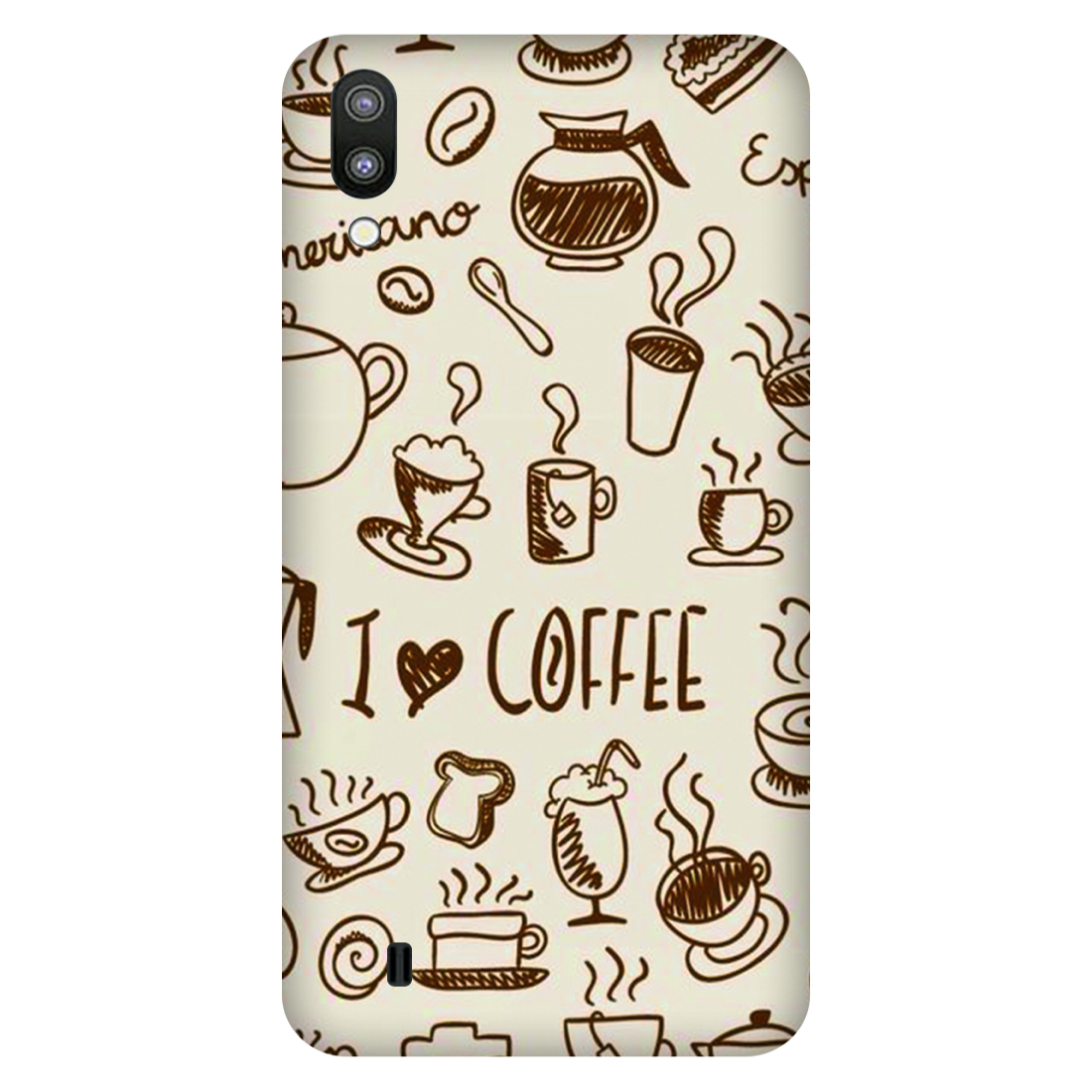 Coffee Doodle Art Case Samsung Galaxy M10