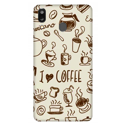 Coffee Doodle Art Case Samsung Galaxy M20