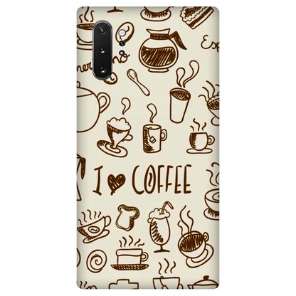 Coffee Doodle Art Case Samsung Galaxy Note 10 Plus