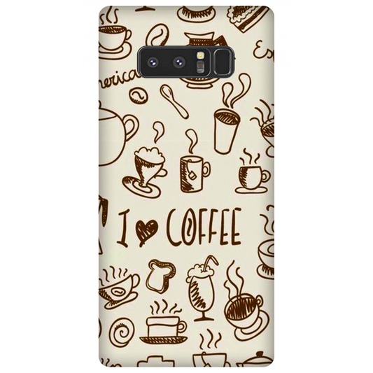Coffee Doodle Art Case Samsung Galaxy Note 8