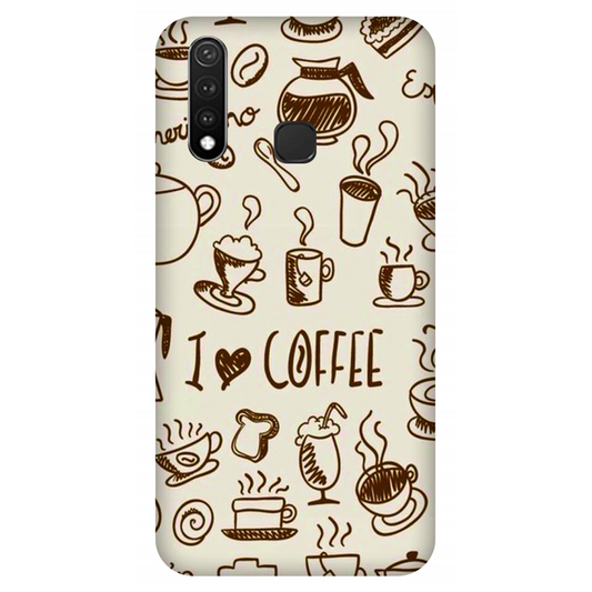 Coffee Doodle Art Case Vivo U3