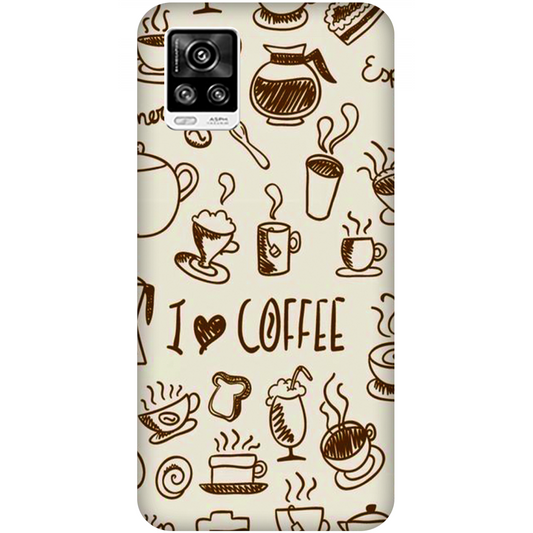 Coffee Doodle Art Case Vivo V20