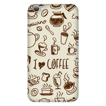 Coffee Doodle Art Case Vivo V5s