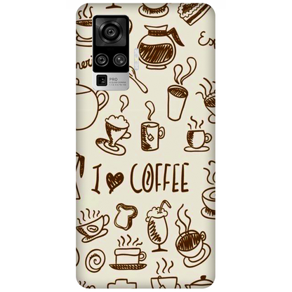 Coffee Doodle Art Case Vivo X50 Pro (2020)