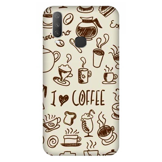 Coffee Doodle Art Case Vivo Y12