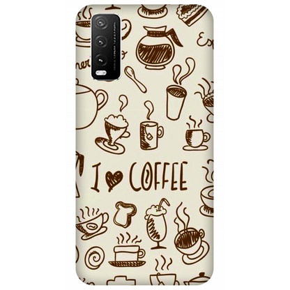 Coffee Doodle Art Case Vivo Y20