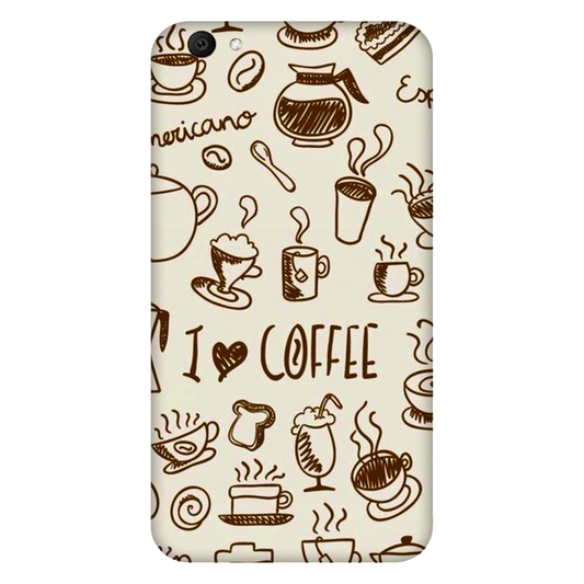 Coffee Doodle Art Case Vivo Y67