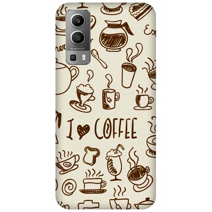 Coffee Doodle Art Case Vivo Y72 5G