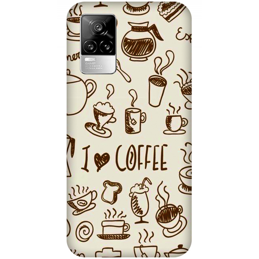 Coffee Doodle Art Case vivo Y73