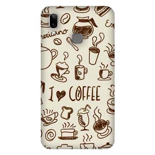 Coffee Doodle Art Case Vivo Y91