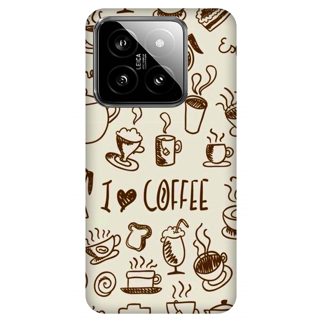 Coffee Doodle Art Case Xiaomi 14 5G