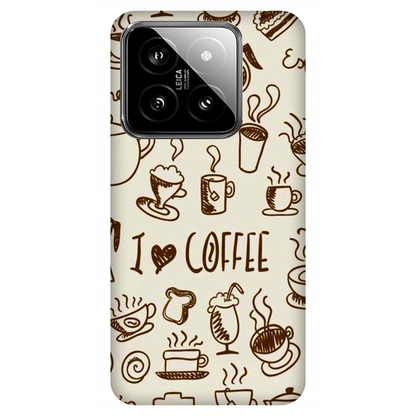 Coffee Doodle Art Case Xiaomi 14 5G