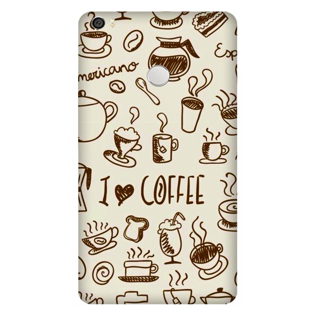 Coffee Doodle Art Case Xiaomi Mi Max