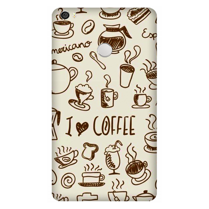 Coffee Doodle Art Case Xiaomi Mi Max