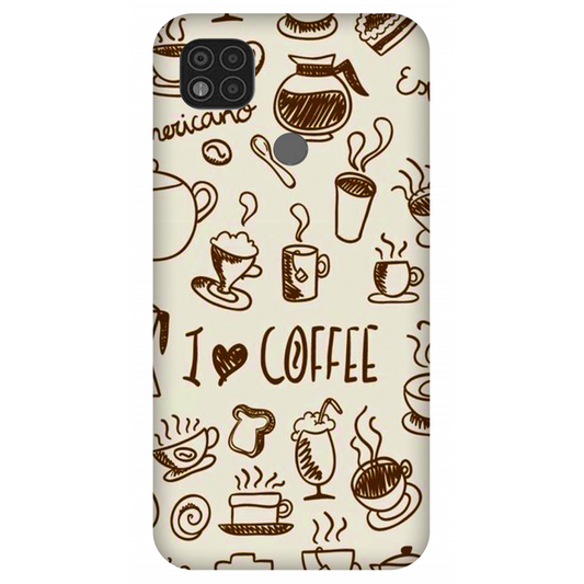 Coffee Doodle Art Case Xiaomi Poco C31