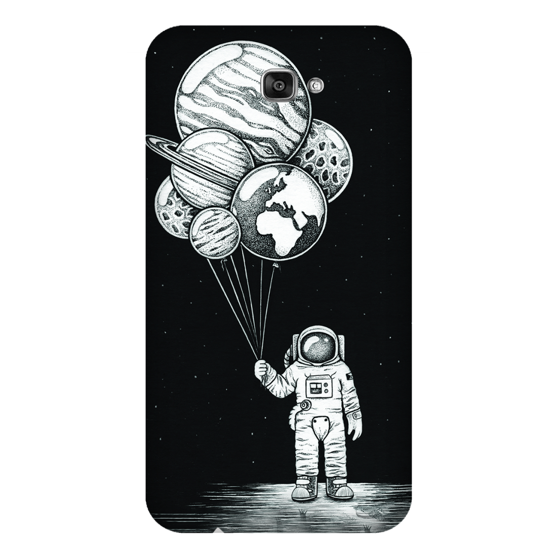 Cosmic Balloons in Astronaut Hand Case Samsung Galaxy J7 Prime