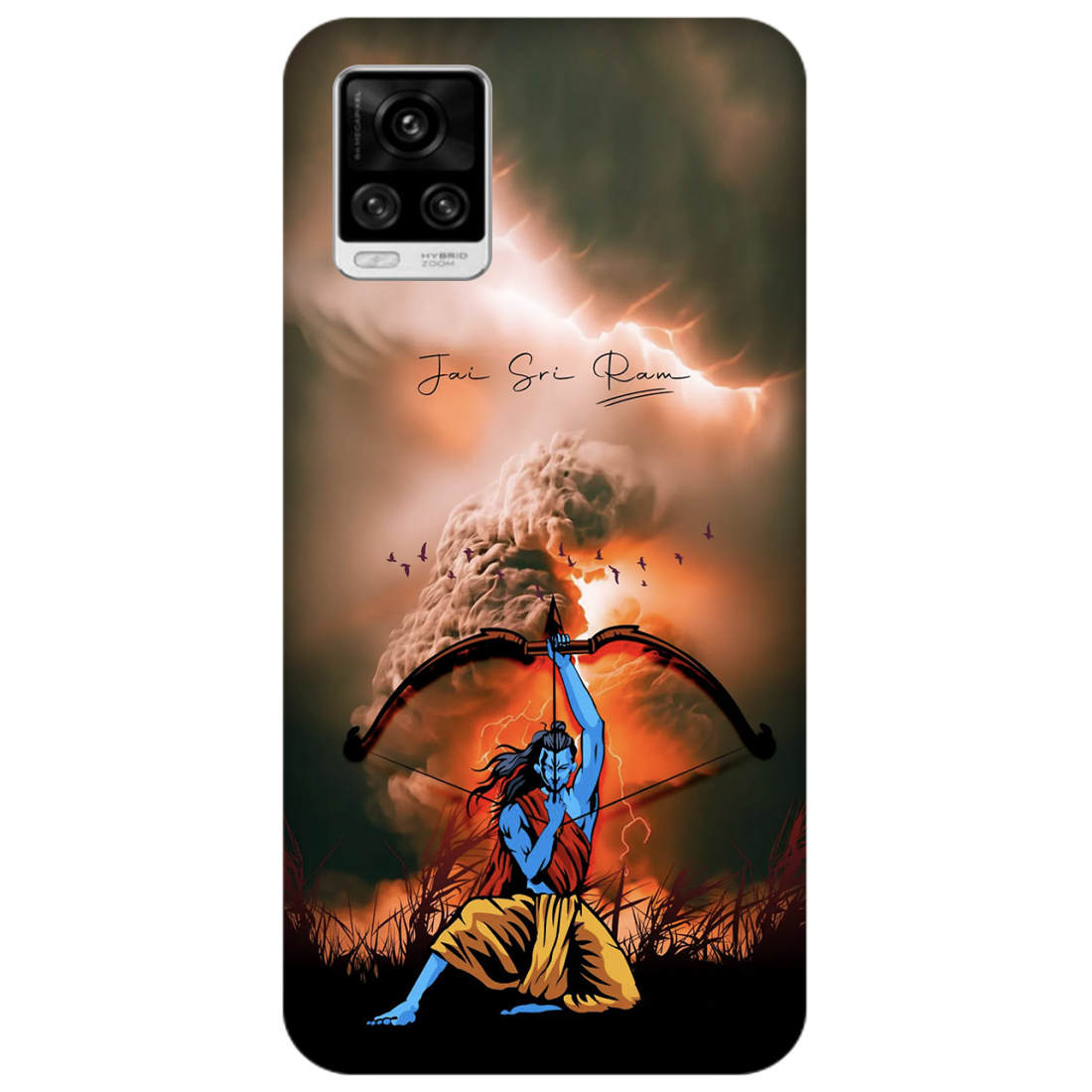 Divine Archer Amidst the Storm Jai Shree Ram Case Vivo V20 Pro 5G