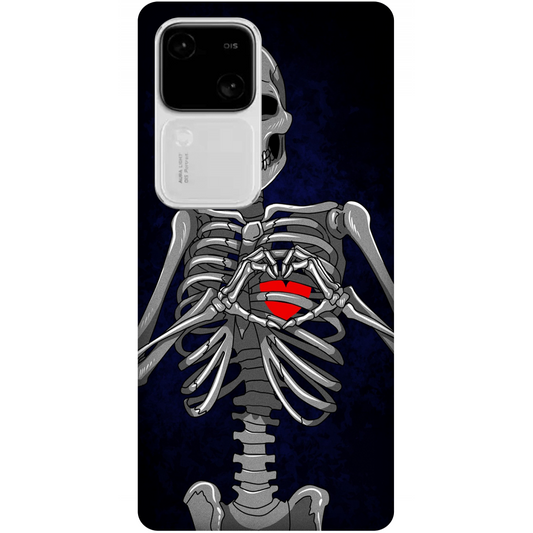 Embracing Skeleton with a Heart Case Vivo V30 5G