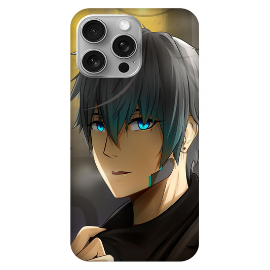 Fierce man with glowing green eyes Anime Case