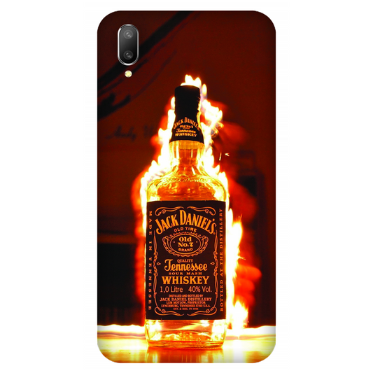 Flaming Jack Daniel Bottle Case Vivo V11 Pro