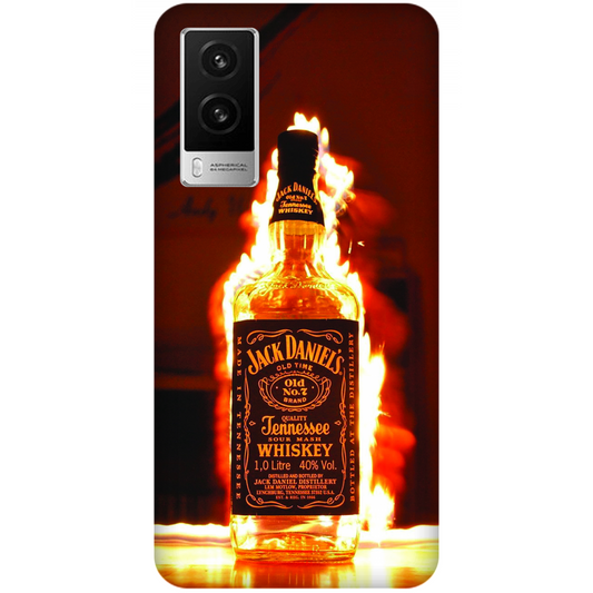 Flaming Jack Daniel Bottle Case vivo V21e 5G