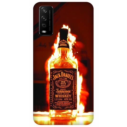 Flaming Jack Daniel Bottle Case Vivo Y12G