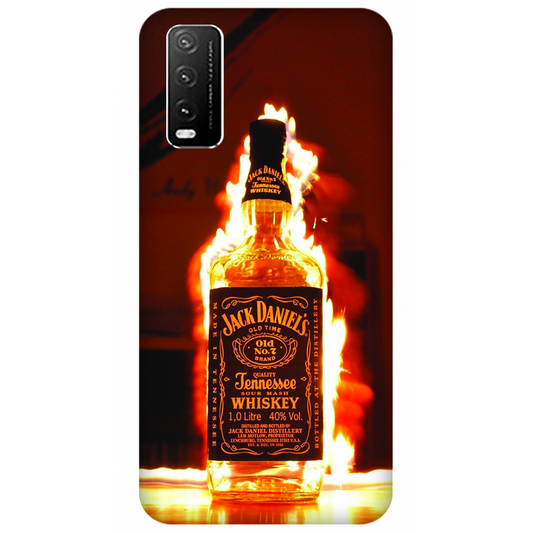 Flaming Jack Daniel Bottle Case Vivo Y20A